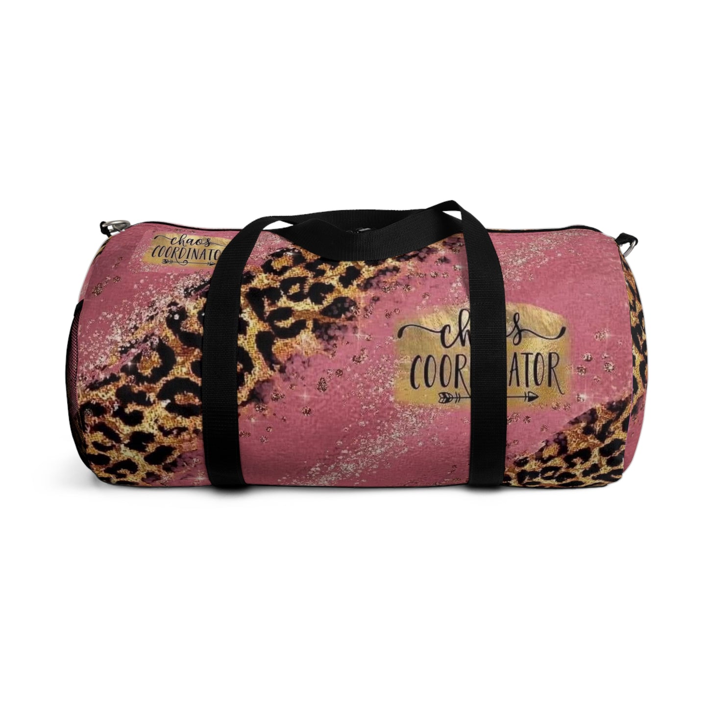 Chaos Coordinator Pink Leopard Duffle Bag