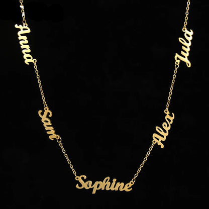 Custom necklace with names