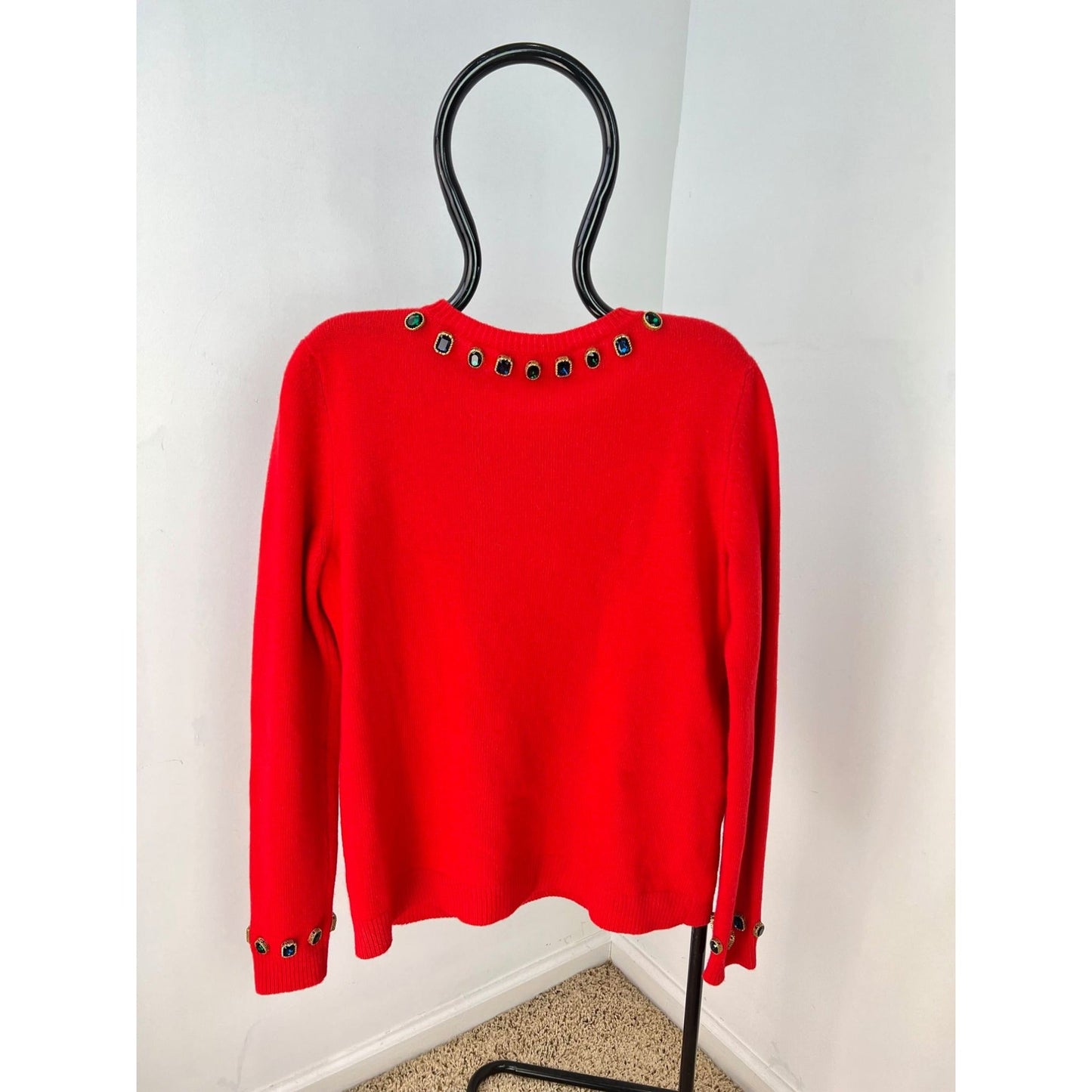 Gucci Womens NY Yankees Wool Red Sweater Pullover