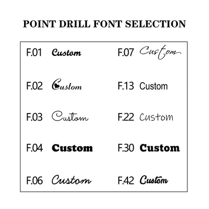 Personalized Name Metal Earrings Speciality Welding Variety