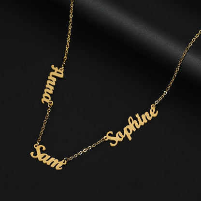 Custom Personalized Gold Name Necklace Gifts Made to Order