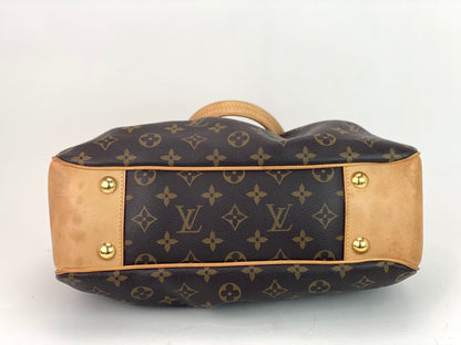 Louis Vuitton BOETIE PM Monogram Brown Canvas Hobo Tote Bag Pre owned