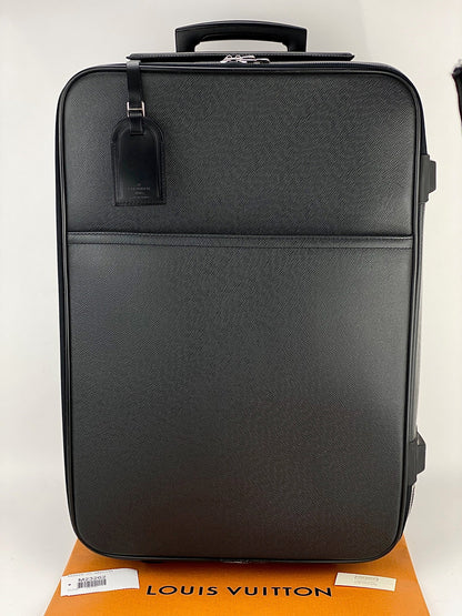 Louis Vuitton Pegase 60 Ardoise Taiga  Rolling suitcase carry on Luggage pre owned