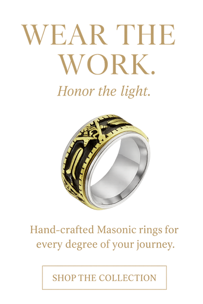 Rotatable Stainless Steel Masonic Rings -Freemason Ring Freemasonry Vintage