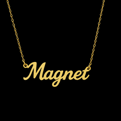 "Pretty & Petty" Gold Nameplate Necklace – Trendy Girl Boss Jewelry | TikTok Viral Necklace