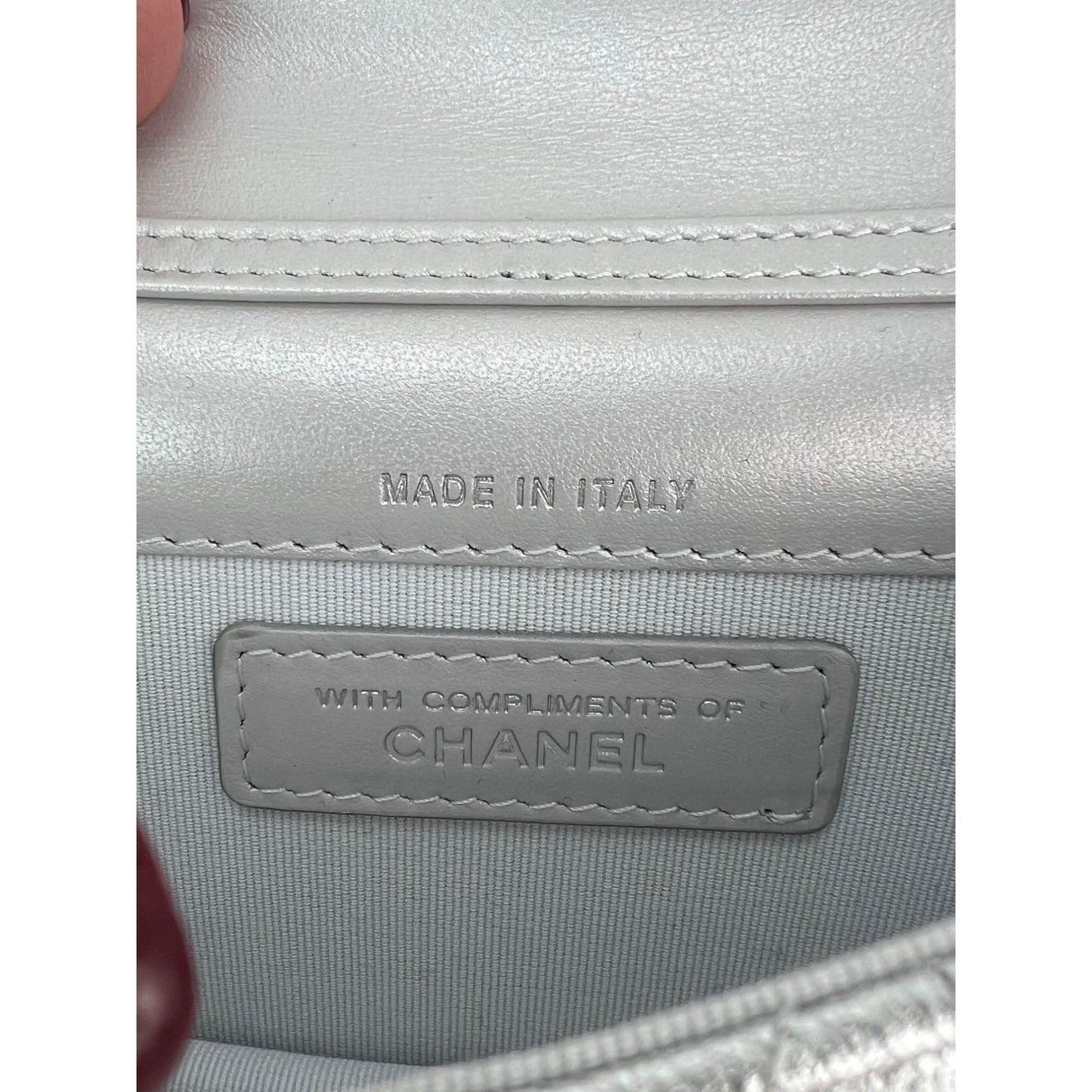 Chanel Metallic Goatskin Quilted Star Flap Waist Belt Shoulder Bag