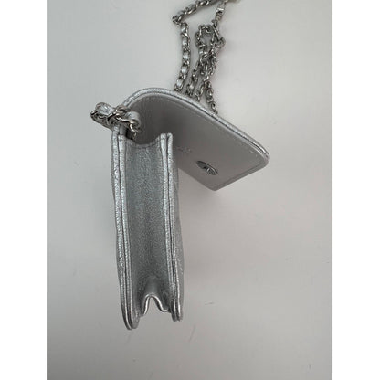 Chanel Metallic Goatskin Quilted Star Flap Waist Belt Shoulder Bag