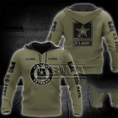 Veteran Military Pullover 3DPrint Hoodies Patriot