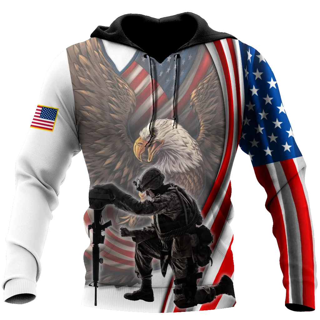 Veteran Military Pullover 3DPrint Hoodies Patriot
