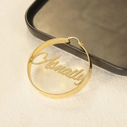 Personalized Name Metal Earrings Speciality Welding Variety