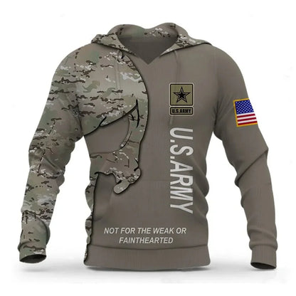Veteran Military Pullover 3DPrint Hoodies Patriot