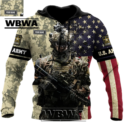 Veteran Military Pullover 3DPrint Hoodies Patriot