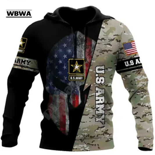 Veteran Military Pullover 3DPrint Hoodies Patriot
