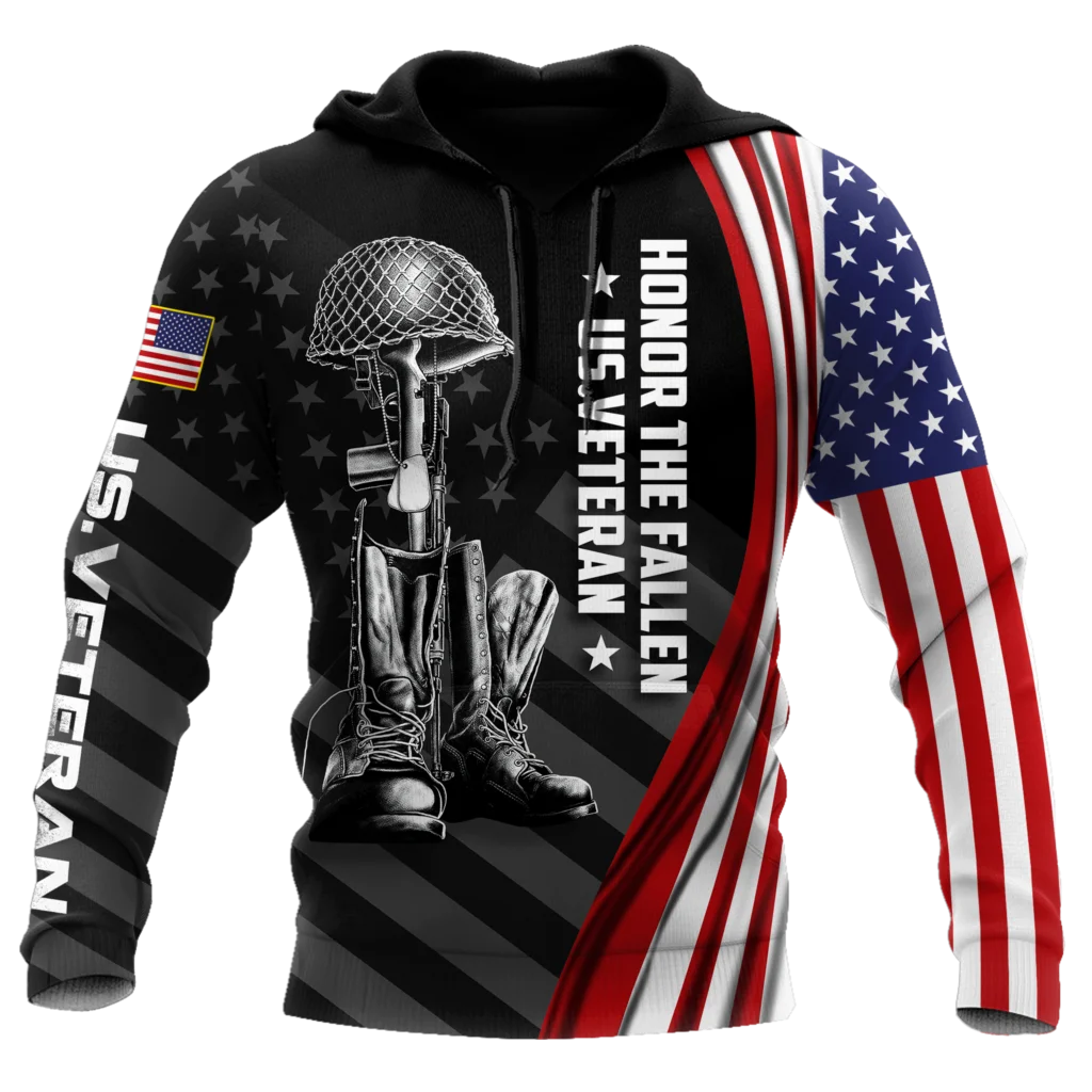 Veteran Military Pullover 3DPrint Hoodies Patriot
