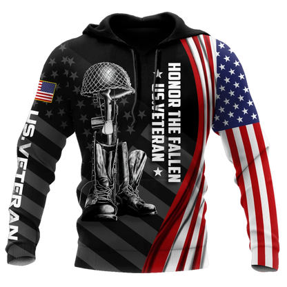 Veteran Military Pullover 3DPrint Hoodies Patriot
