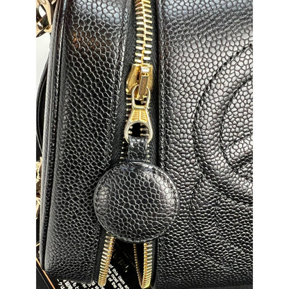 Chanel Vanity Cosmetic Case Black Caviar Leather Bag