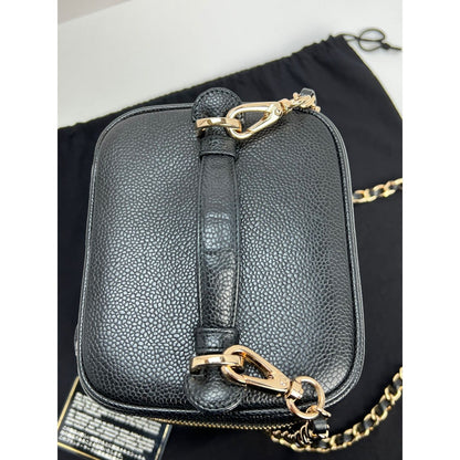 Chanel Vanity Cosmetic Case Black Caviar Leather Bag