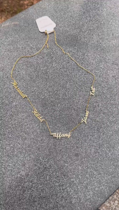 Custom Personalized Gold Name Necklace Gifts Made to Order